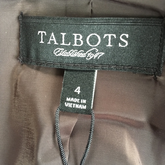 Talbots animal print jacket coat 4 - Picture 5 of 8